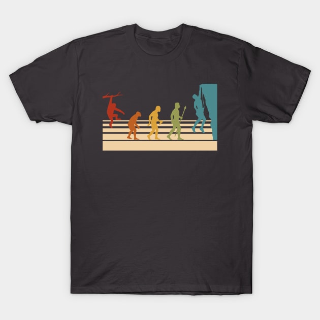 Rock Climbing Evolution T-Shirt by SmartLegion